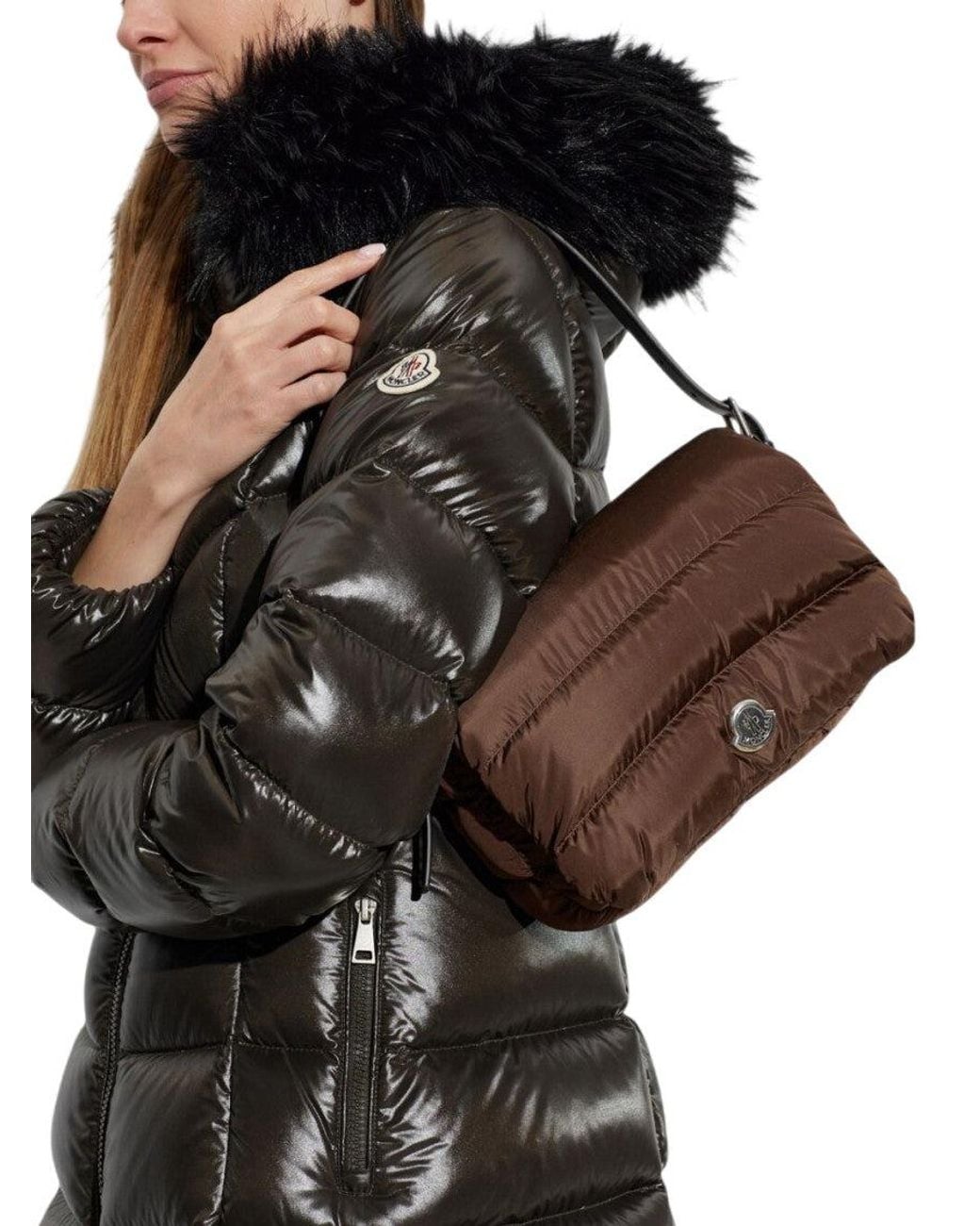 Moncler Brown Caradoc Medium Shoulder Bag