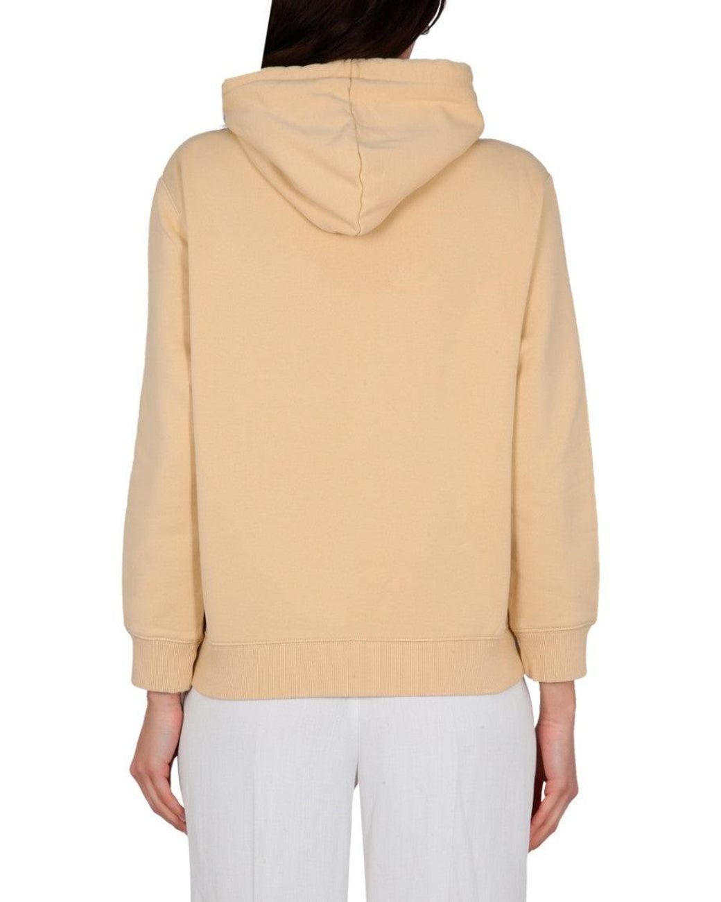Lanvin Natural Logo Hood Sweatshirts