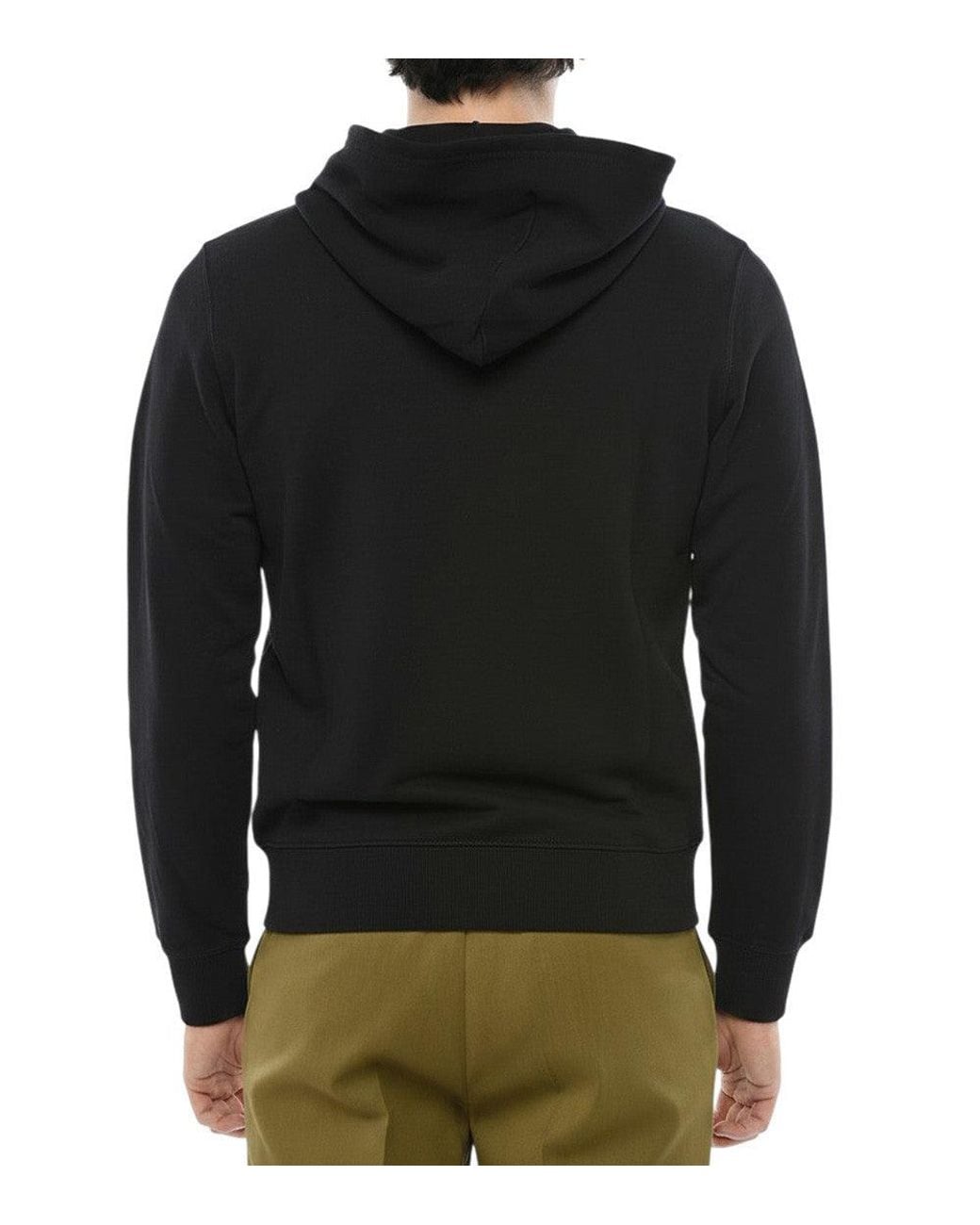 DIESEL Black Zip-Up Hoodie for men