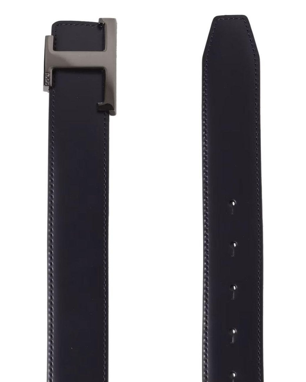 Tod's Blue Solid Belt for men