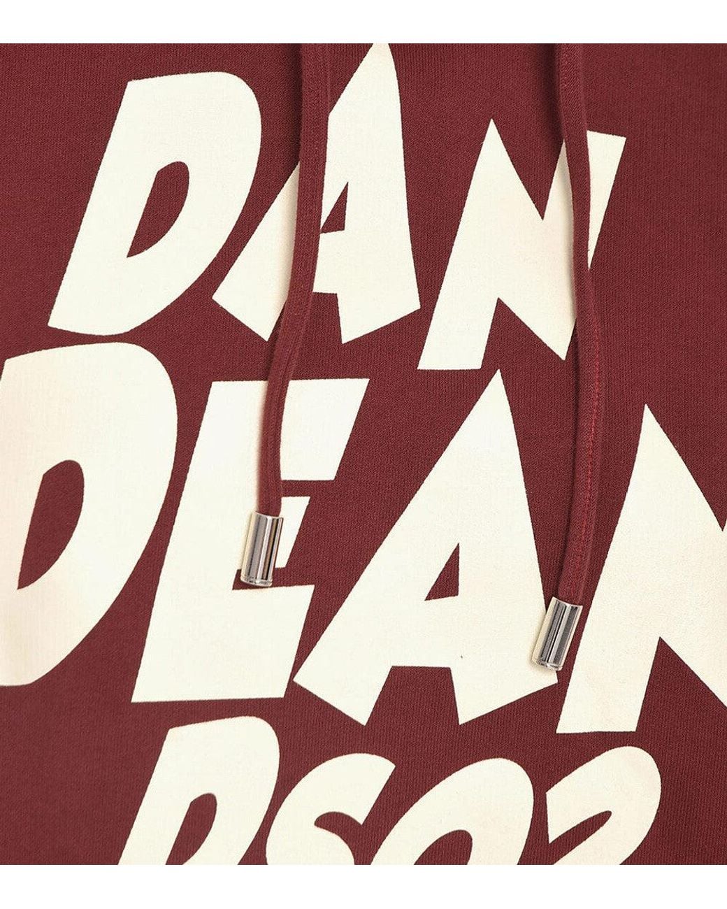 DSquared² Red Graphic Hood Sweatshirt