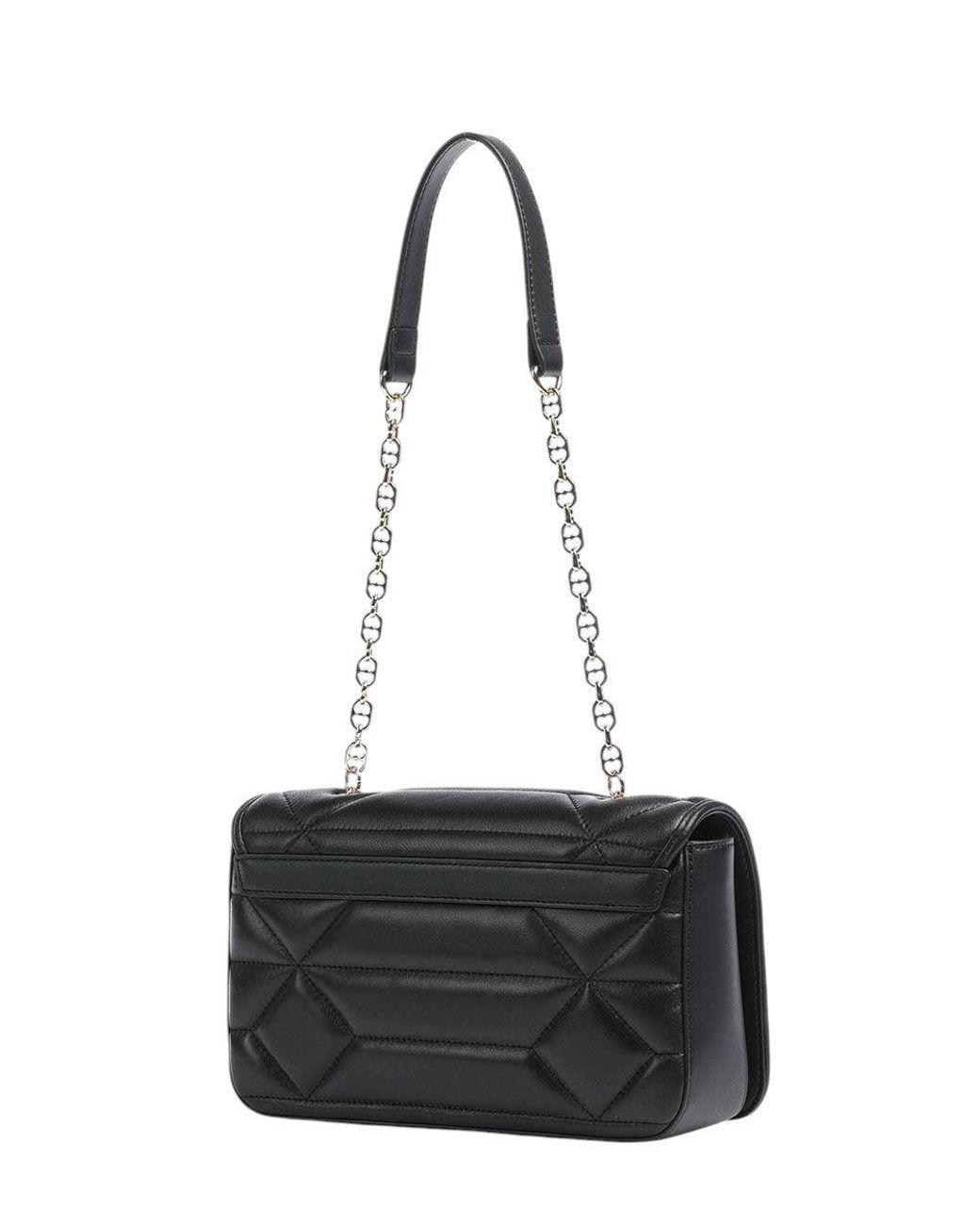 Love Moschino Black Logo Small Shoulder Bag