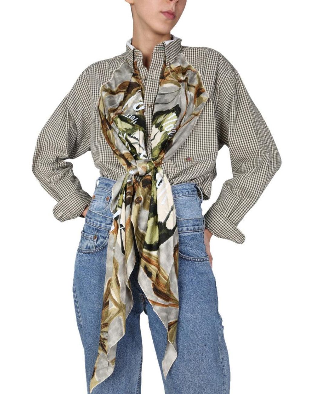 1/OFF Blue Regular Printed Shirt