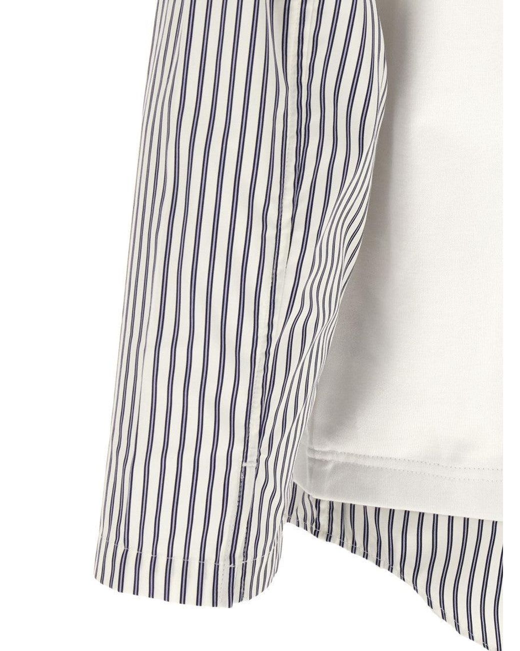 Comme des Garçons White Shirt Insert T-Shirt for men