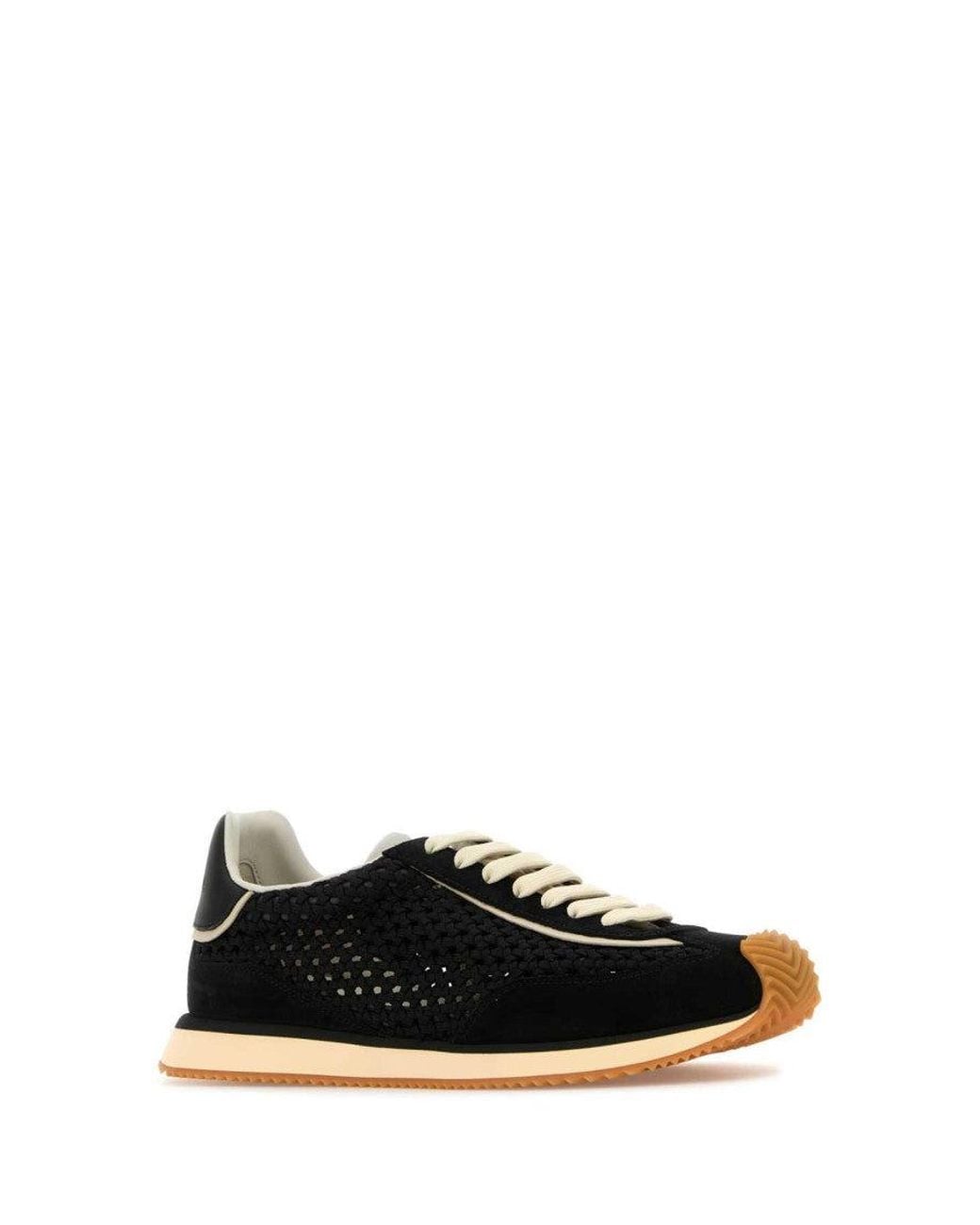 Dolce & Gabbana Black Lace Up Sneakers for men
