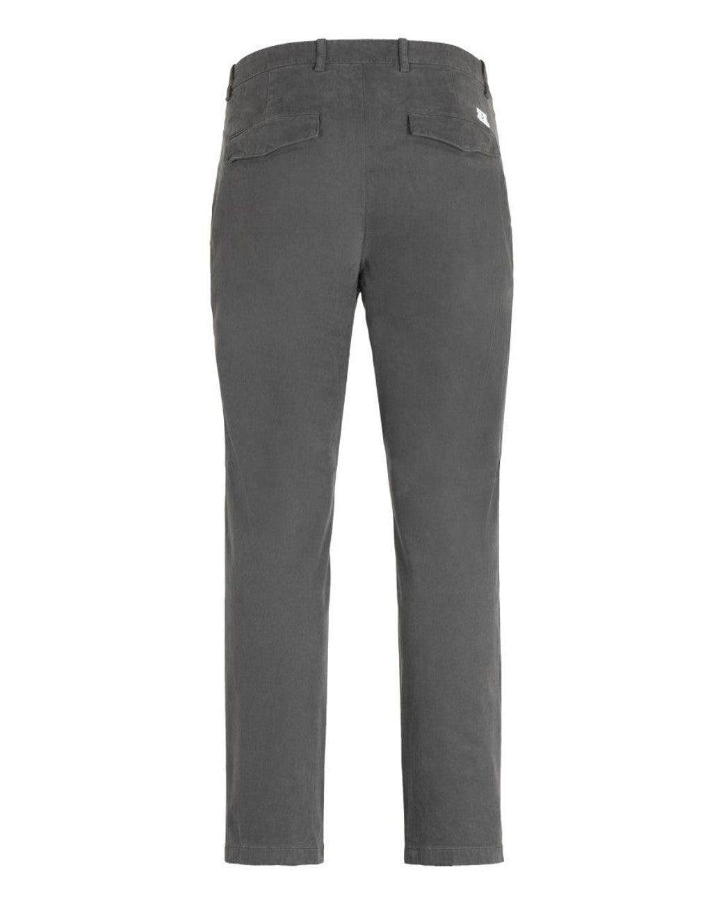 Department 5 Gray Tailored Chino Pants for men