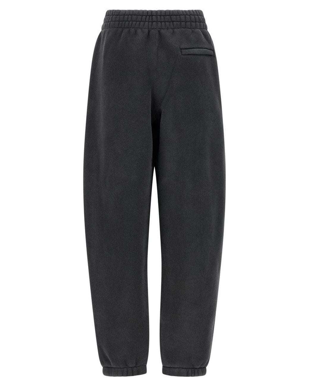 Alexander Wang Black 'Hotfix Logo' Joggers