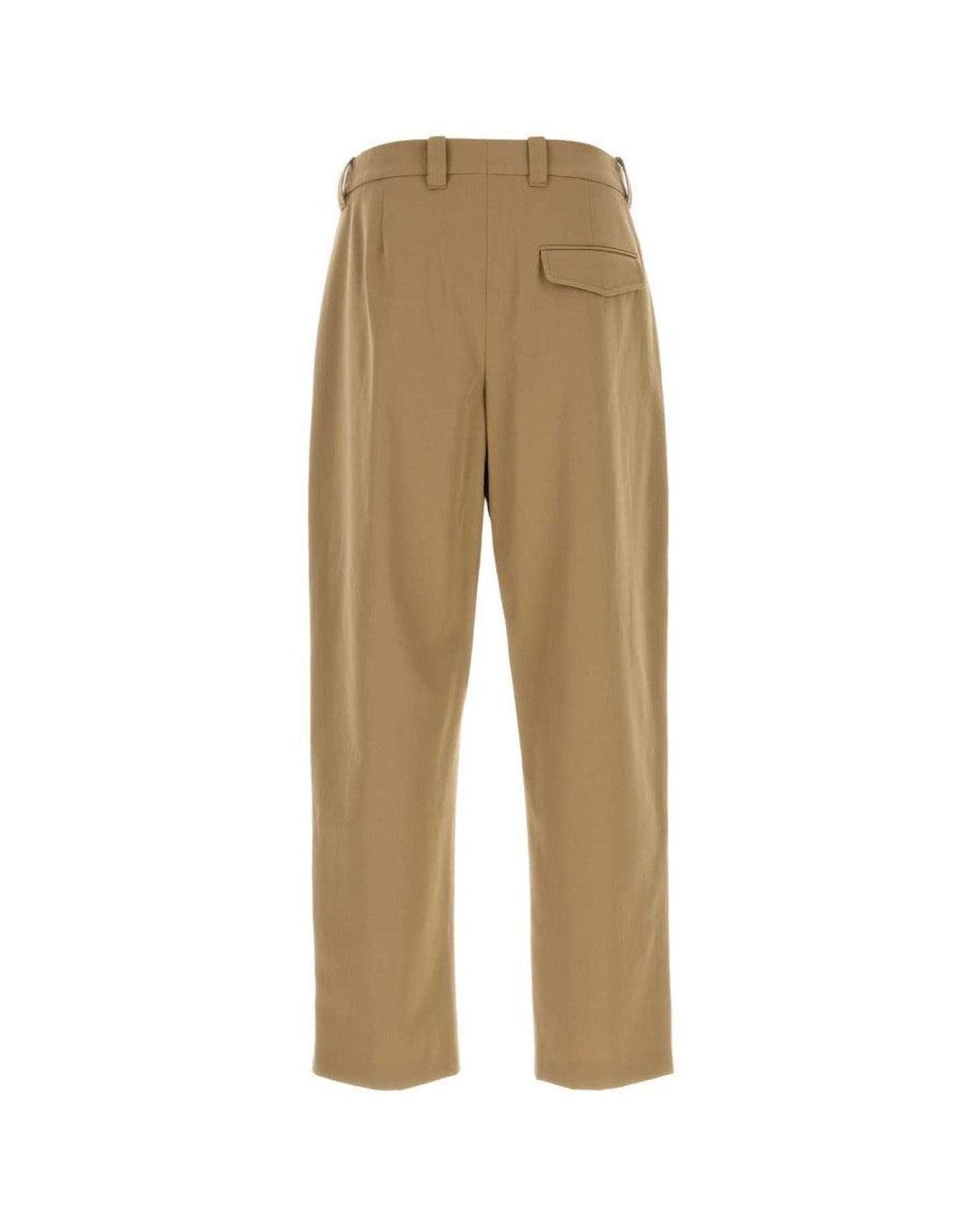 A.P.C. Natural Tapered Pleated Pants for men