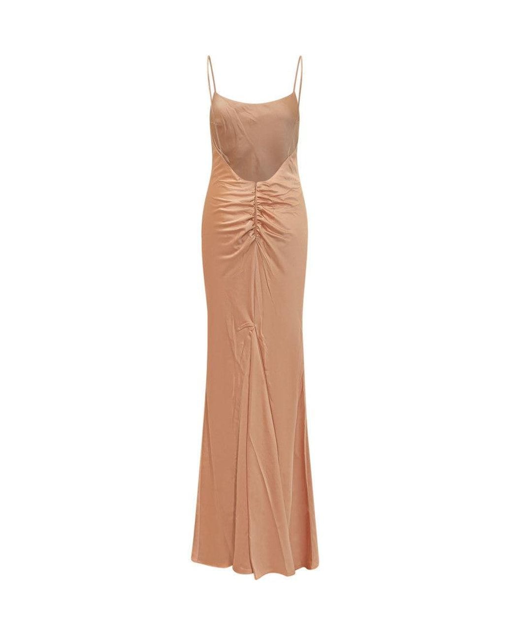 ANDAMANE White Scoop Neck Maxi Dress