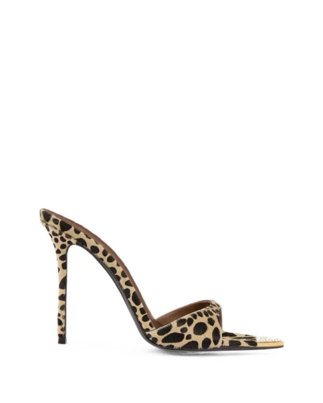Giuseppe Zanotti Metallic Print Slip On Heels
