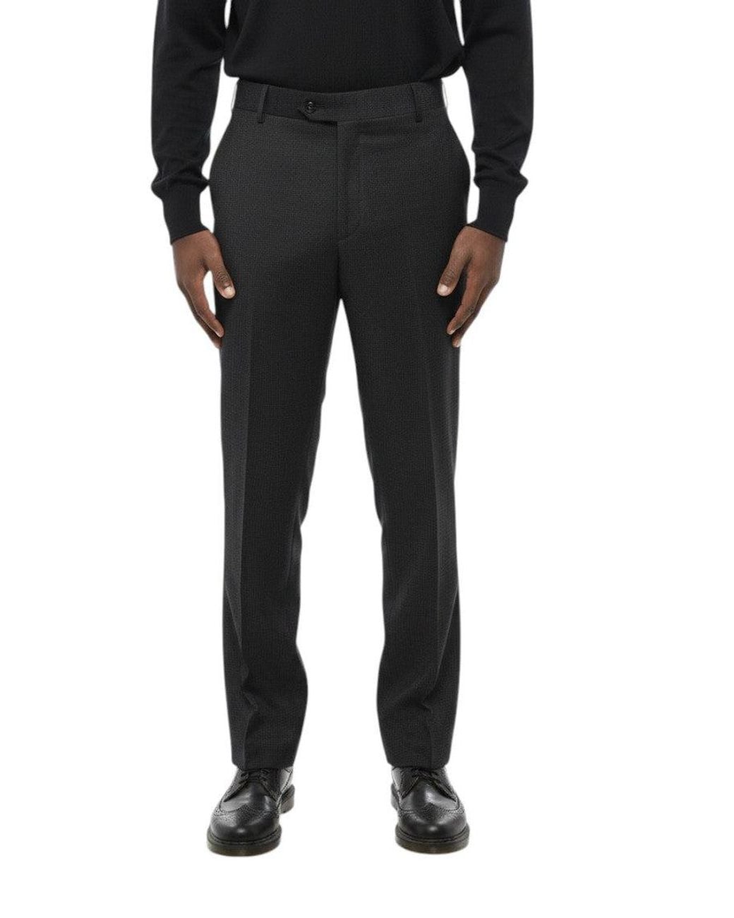 Corneliani Black Regular Pants for men