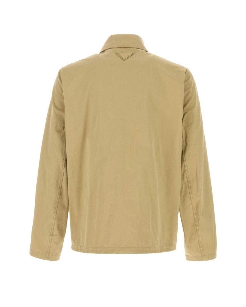 Prada Natural Shirt Collar Jacket for men