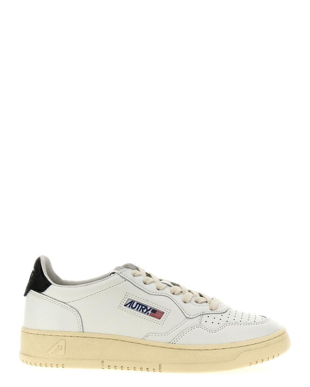 Autry White 'Medalist' Sneaker for men