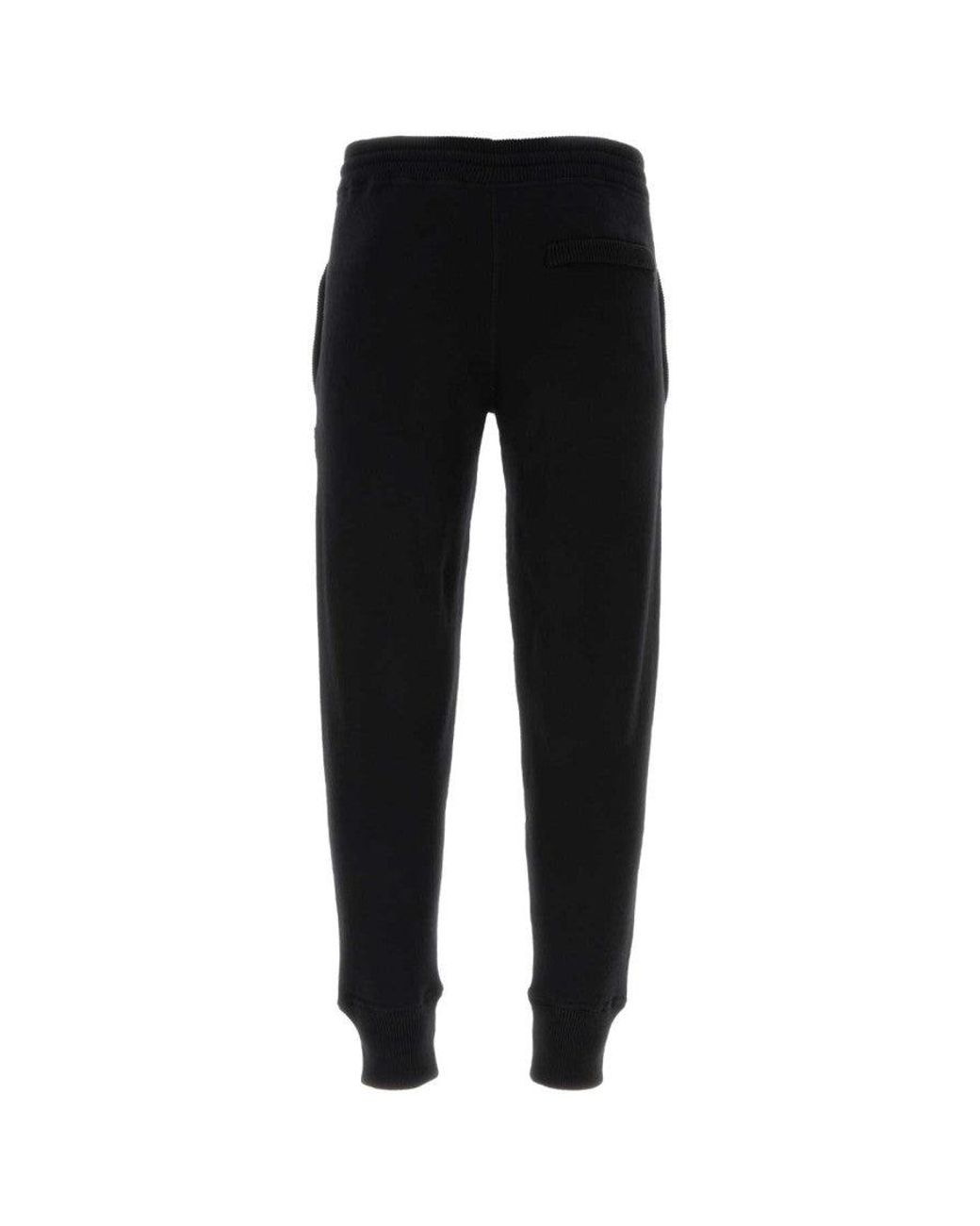 Dolce & Gabbana Black Wool Blend Joggers for men