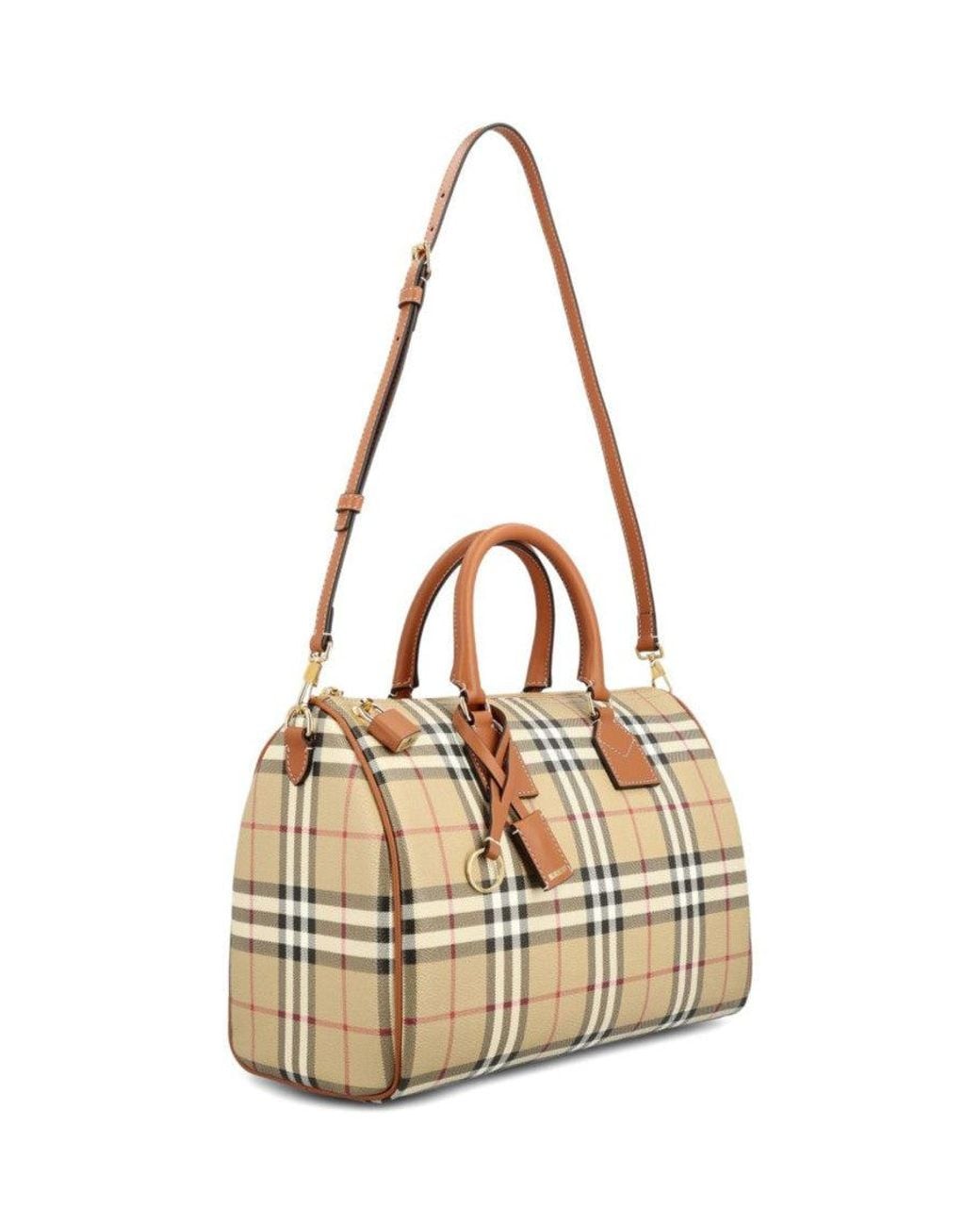 Burberry Metallic Bowling Medium Duffle Bag