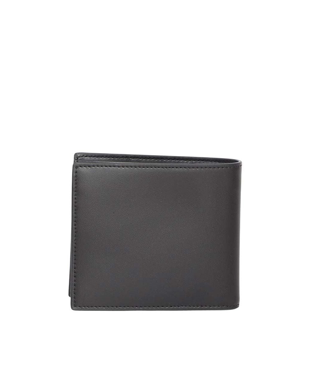 Saint Laurent Black Cassandre Logo Wallet for men
