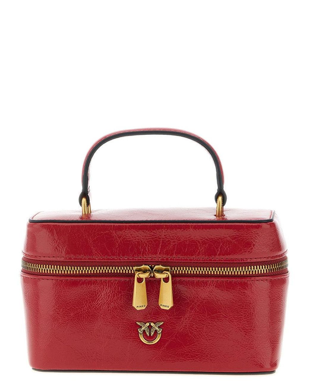 Pinko Red 'Vanity Soft' Mini Crossbody Bag