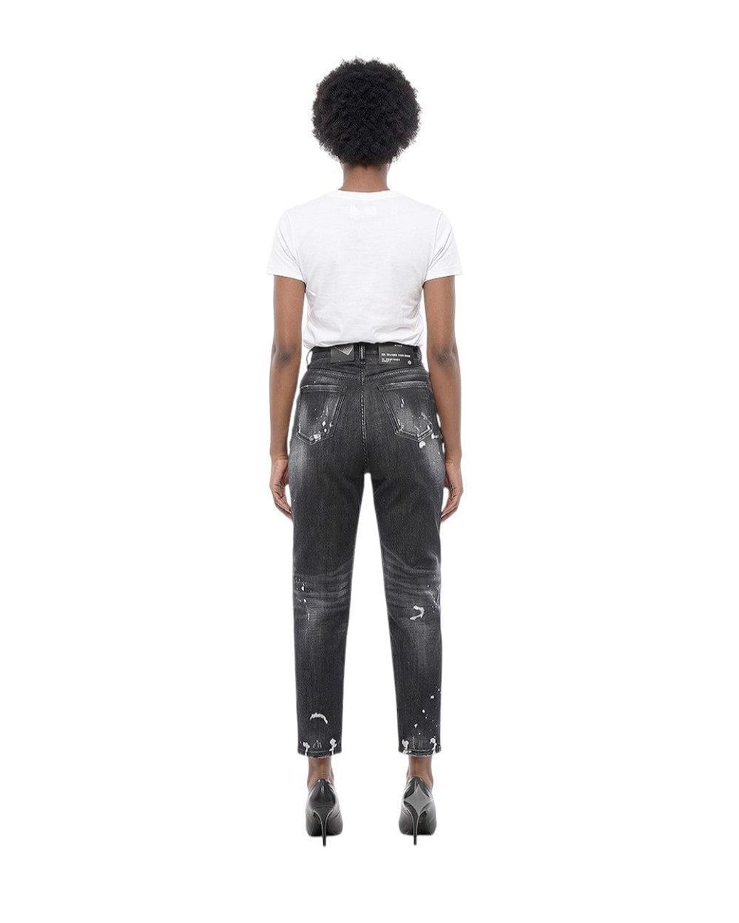 DSquared² Blue Straight High Rise Jeans