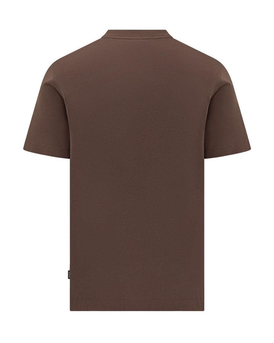 Boss Brown Dark Logo T-Shirt for men