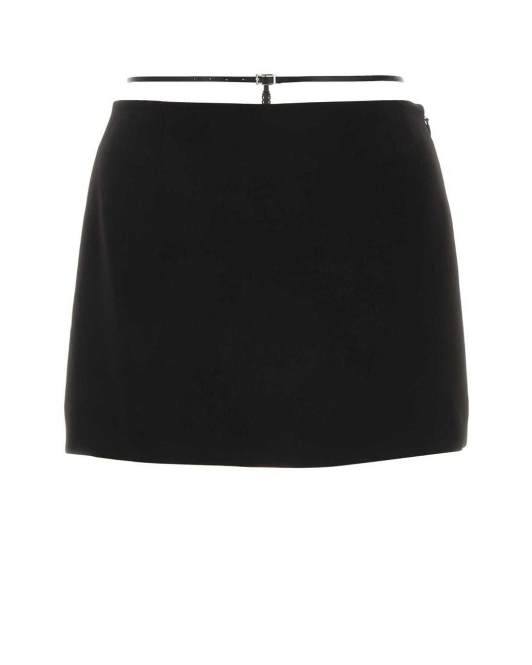 DSquared² Black Dsquared Polyester Mini Skirt