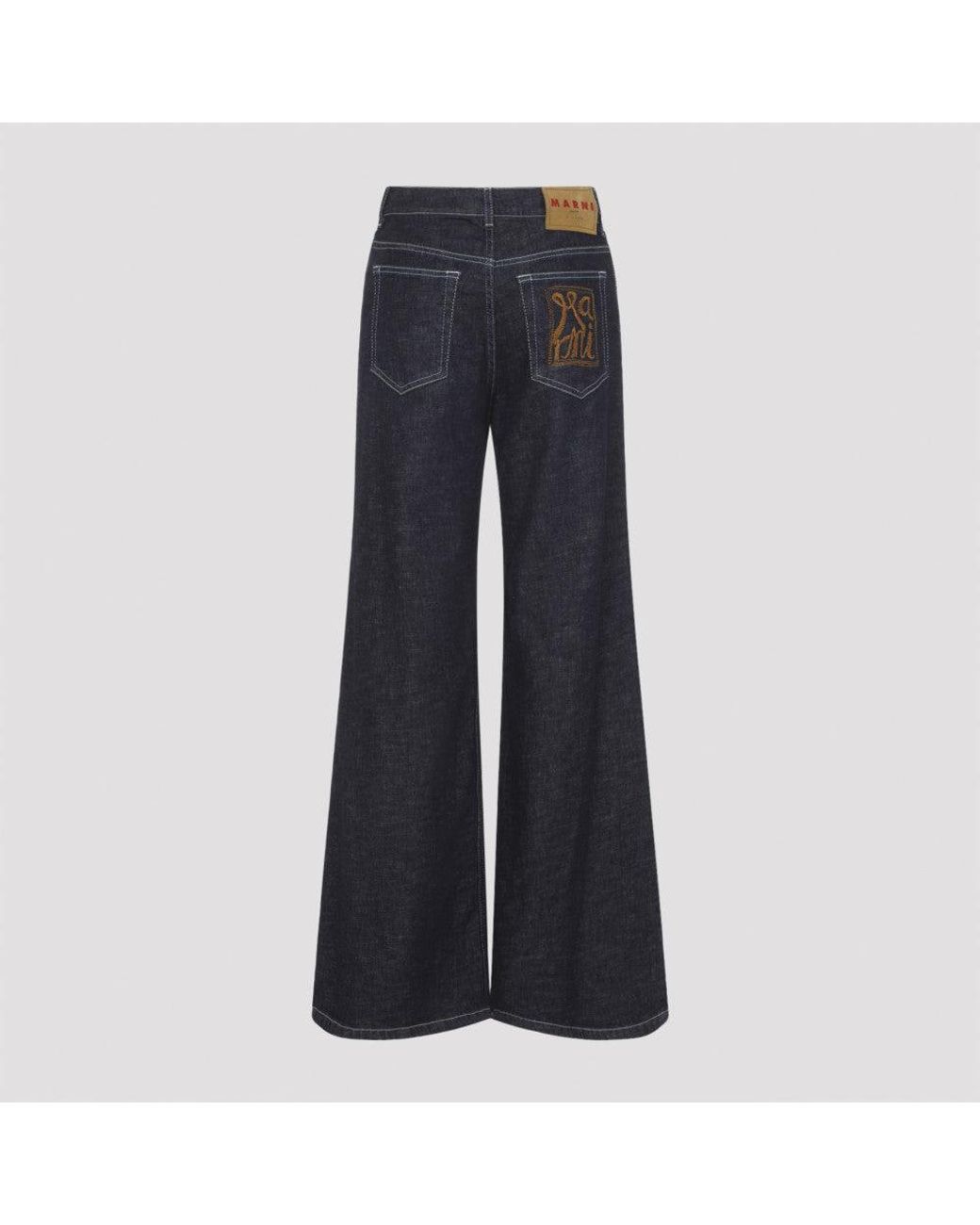 Marni Blue Wide-Leg Jeans