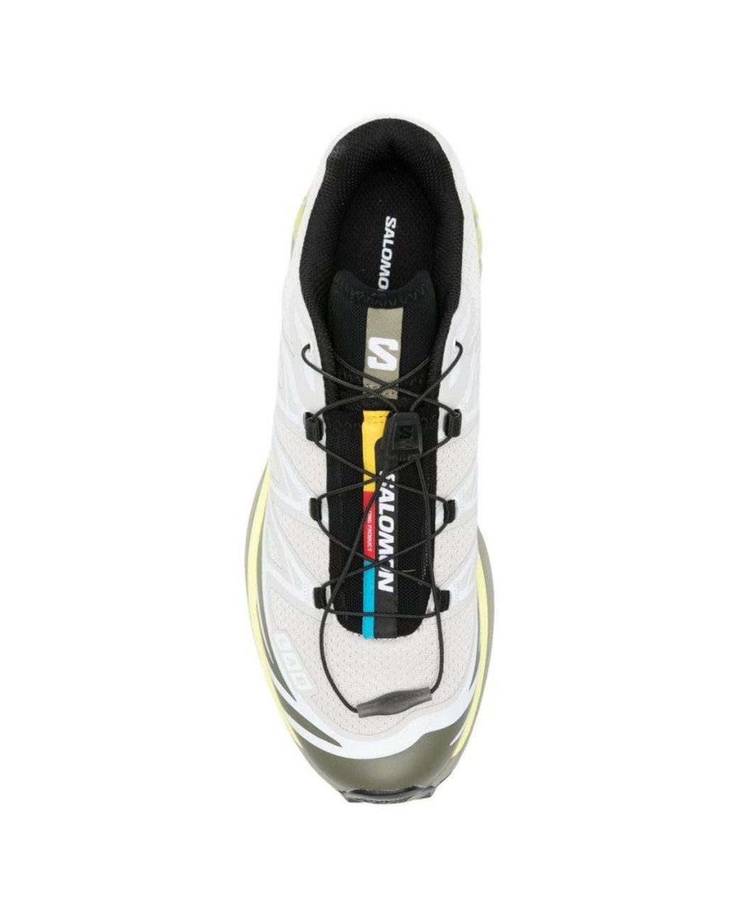 Salomon White Color Block Sneakers