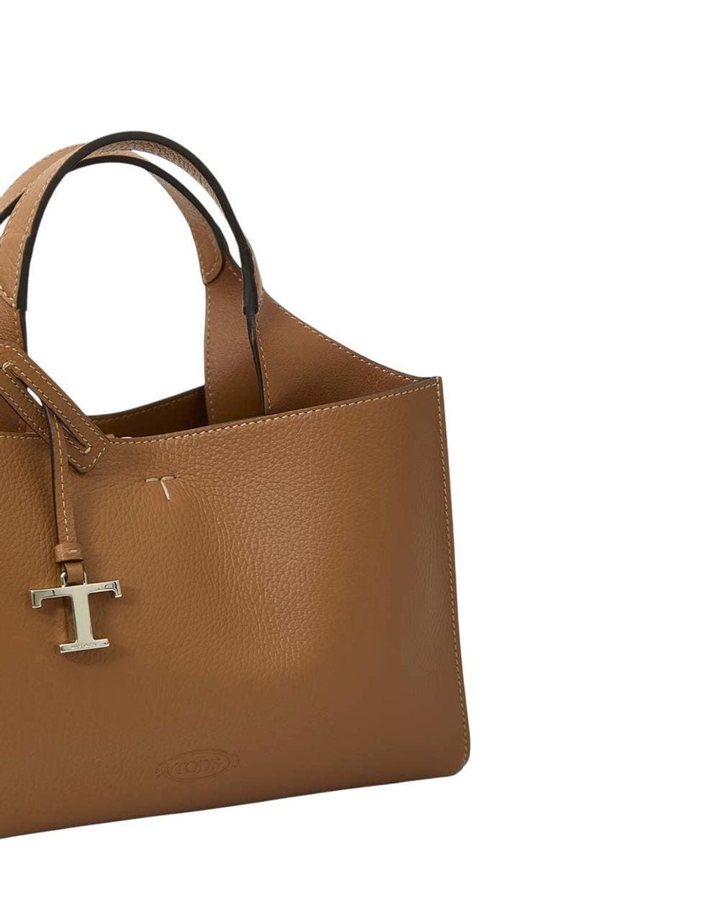 Tod's Brown T Timeless Mini Tote
