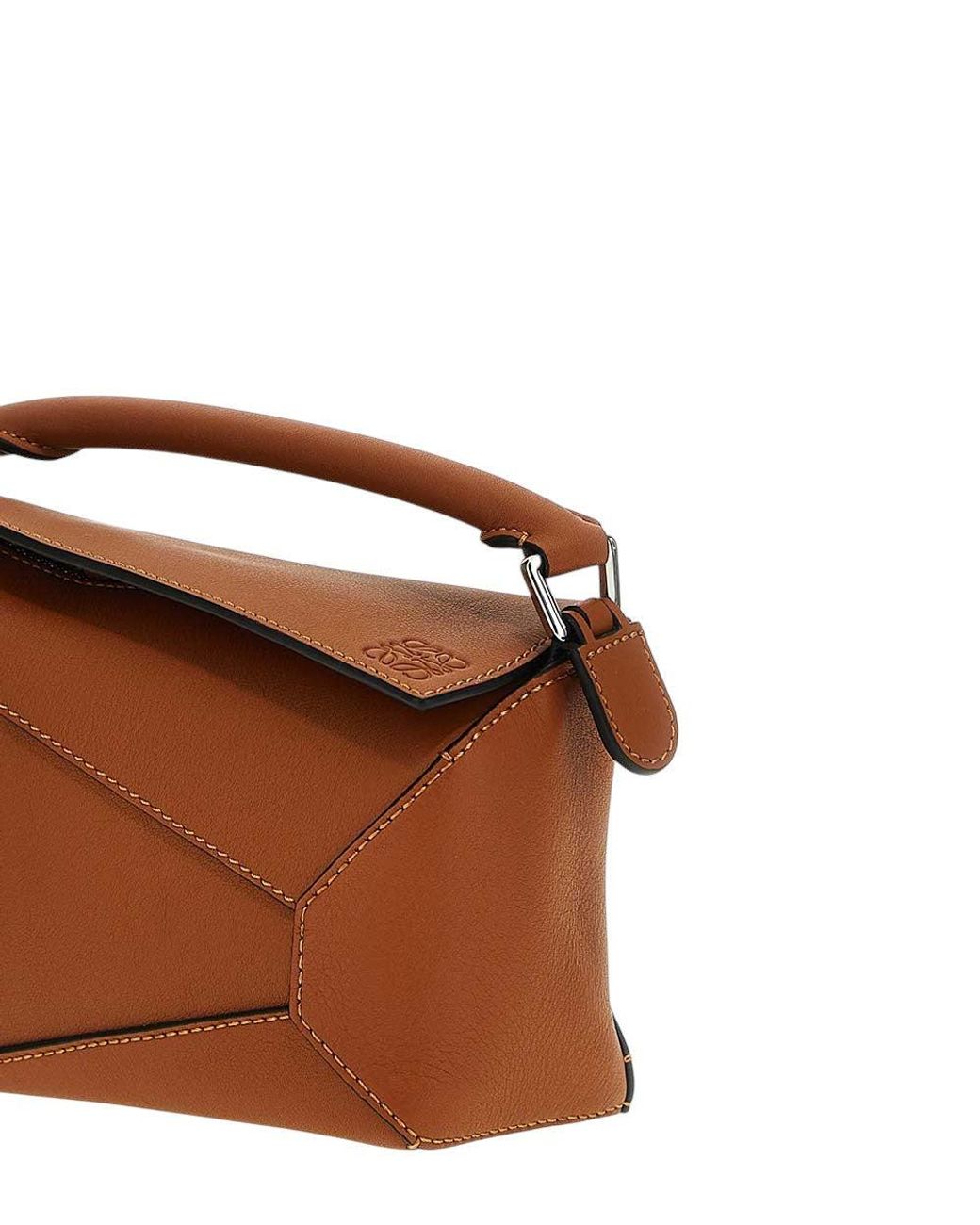 Loewe Brown Puzzle Edge Mini Crossbody Bag