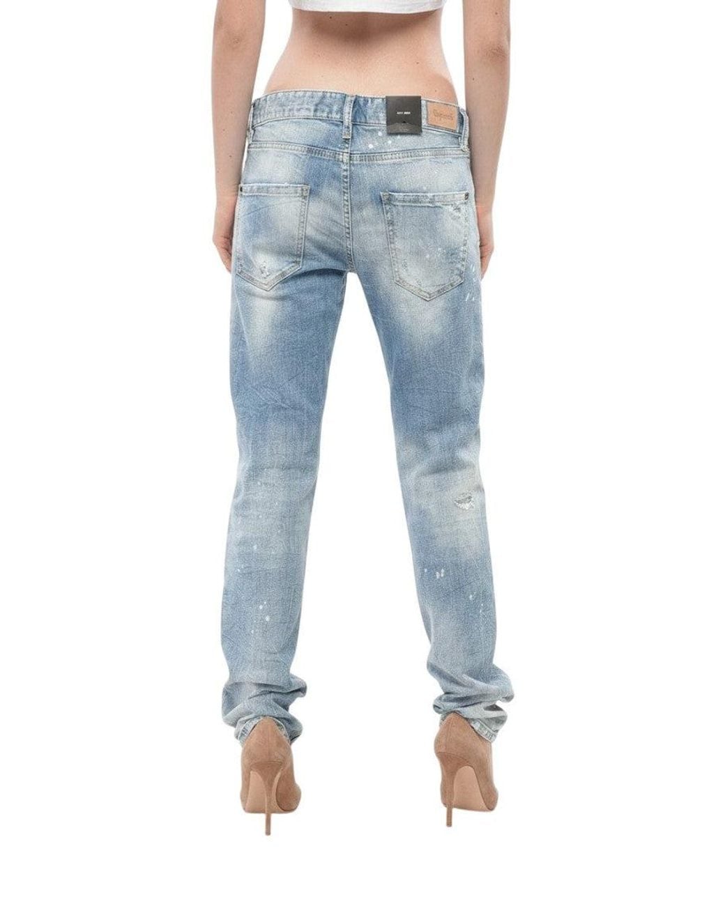 DSquared² Blue Regular Low Rise Jeans