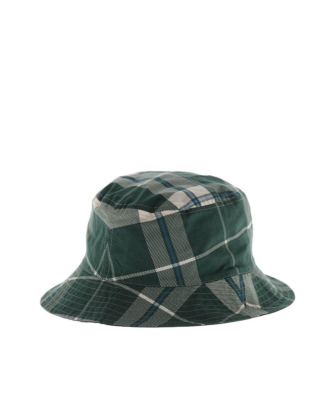 Woolrich Green Dark Plaid Bucket Hat for men