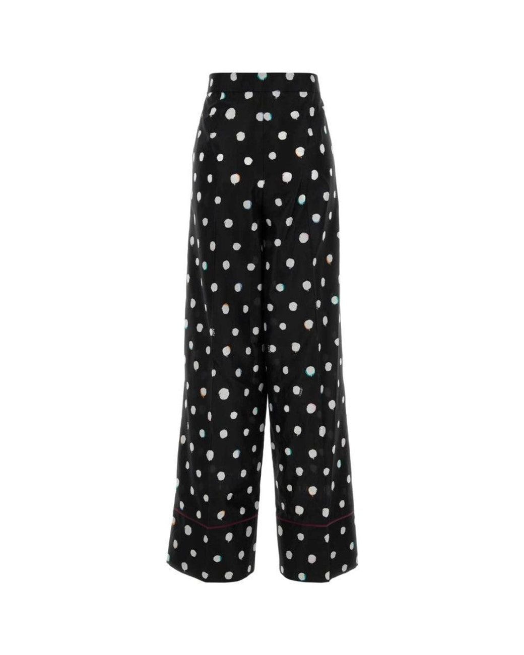 Fendi Black Relaxed Flat Front Pant