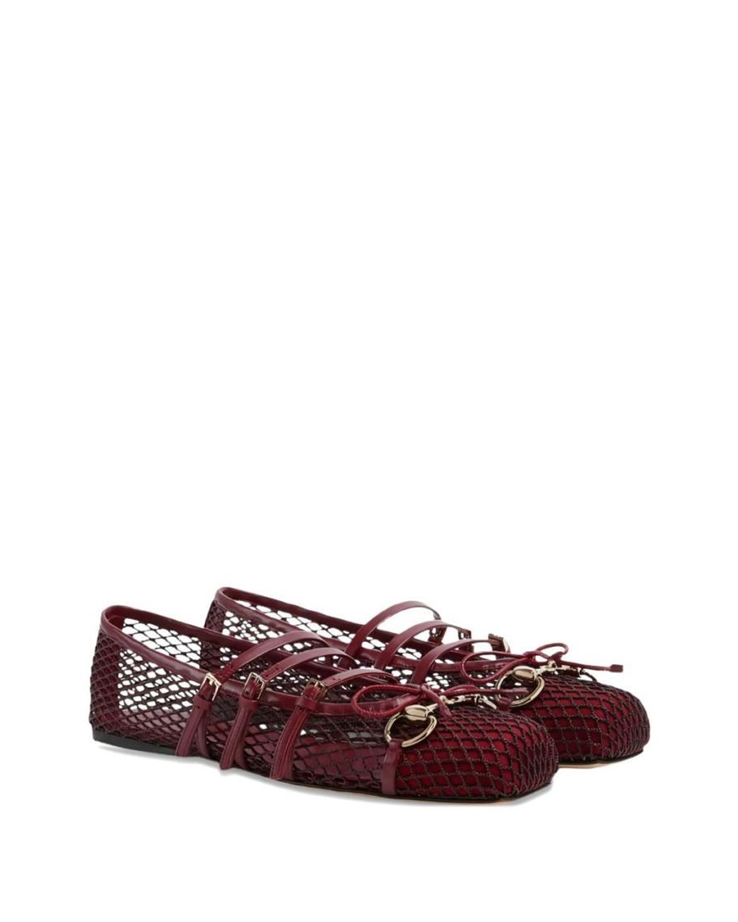 Gucci Brown Ballerinas With Horsebit