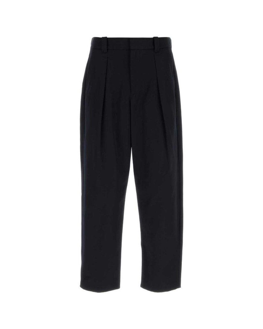 A.P.C. Black Relaxed Pleated Pants for men