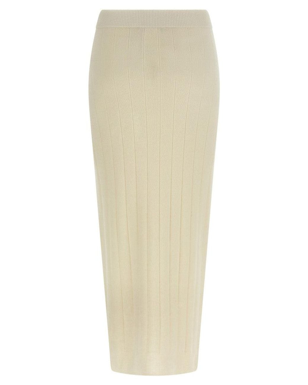 Max Mara White 'Sante' Skirt