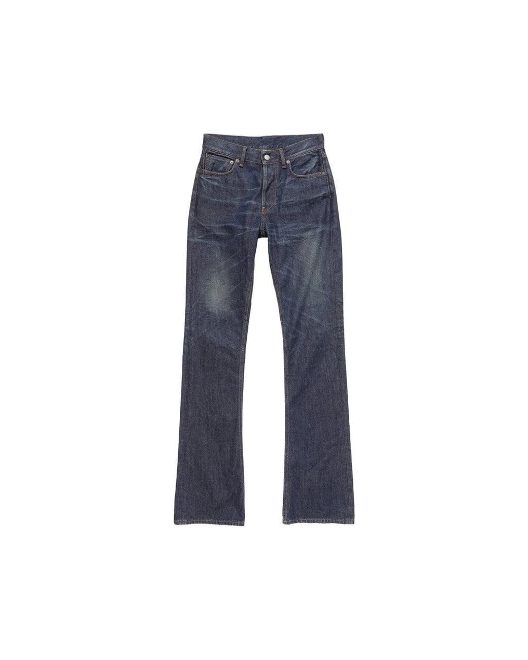 Acne Blue Slim Mid Rise Jeans