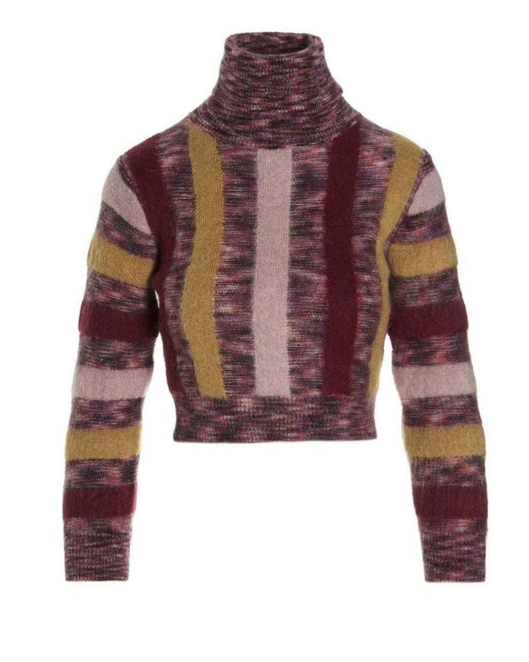 DSquared² Red Stripes Turtle Neck Sweater