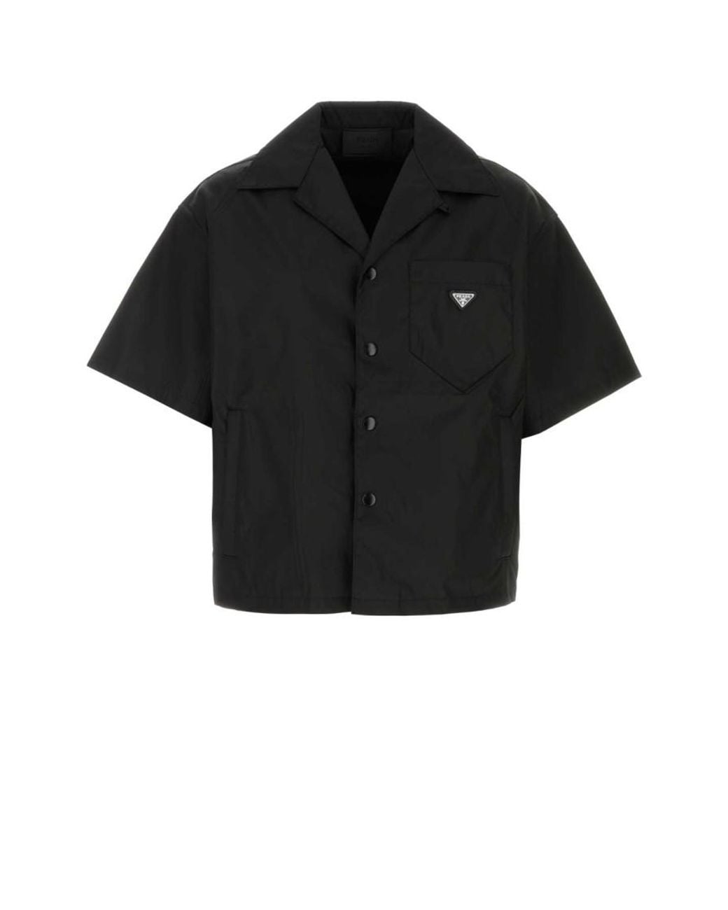 Prada Black Regular Logo Shirt for men