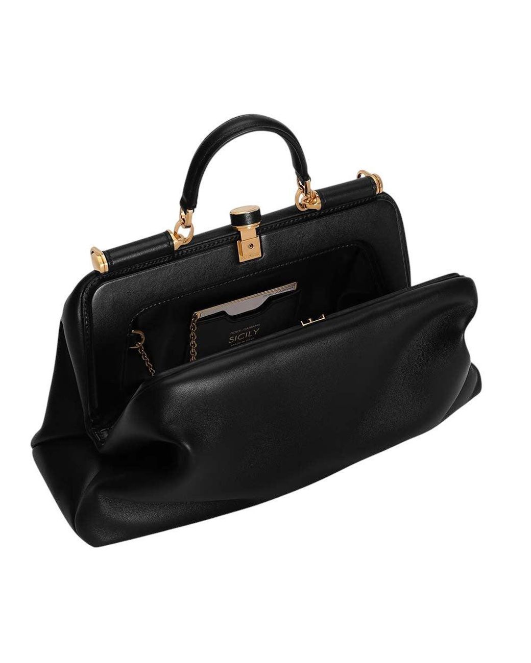 Dolce & Gabbana Black Grandma Large Satchel