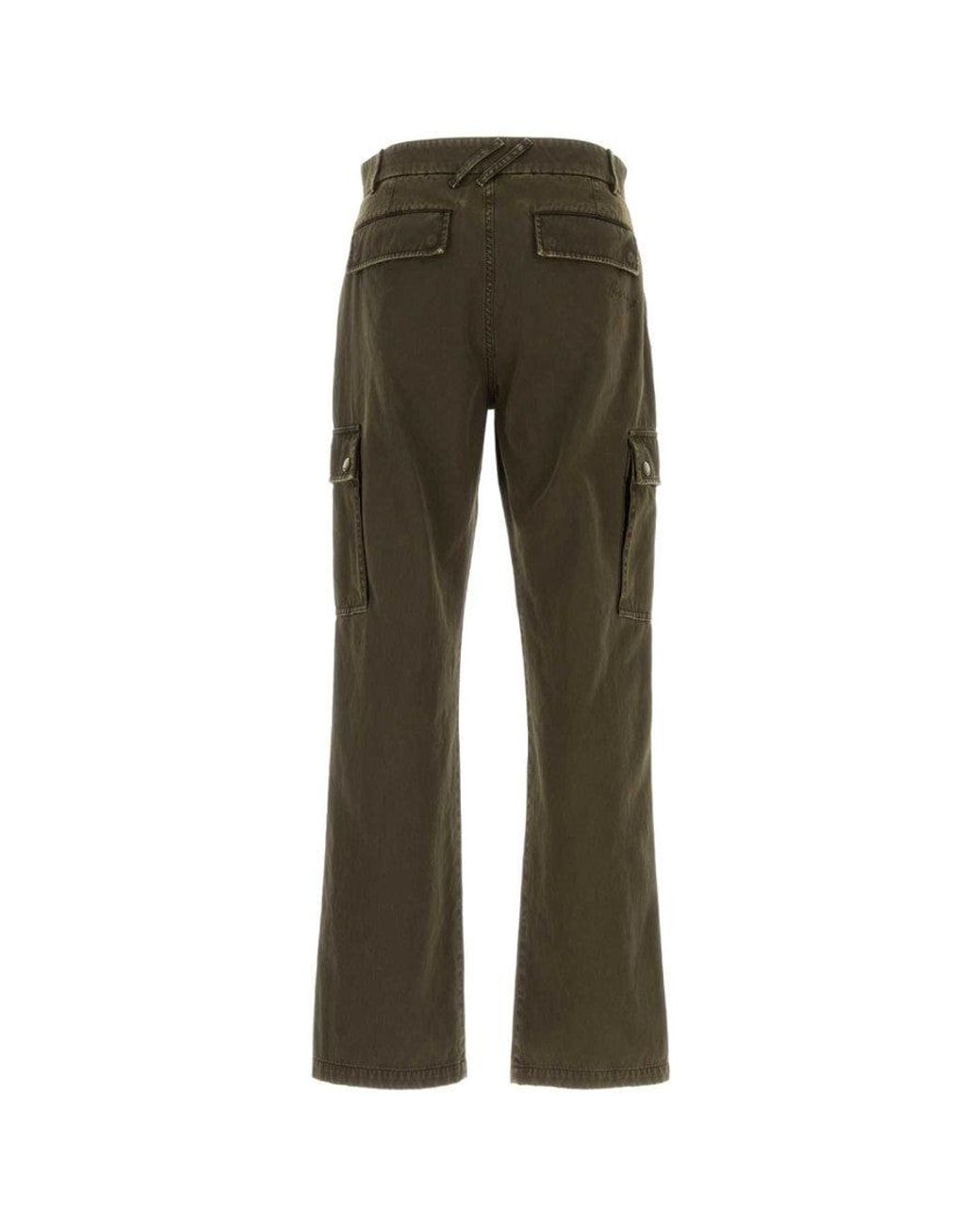 Burberry Green Army Cotton Cargo Pant for men