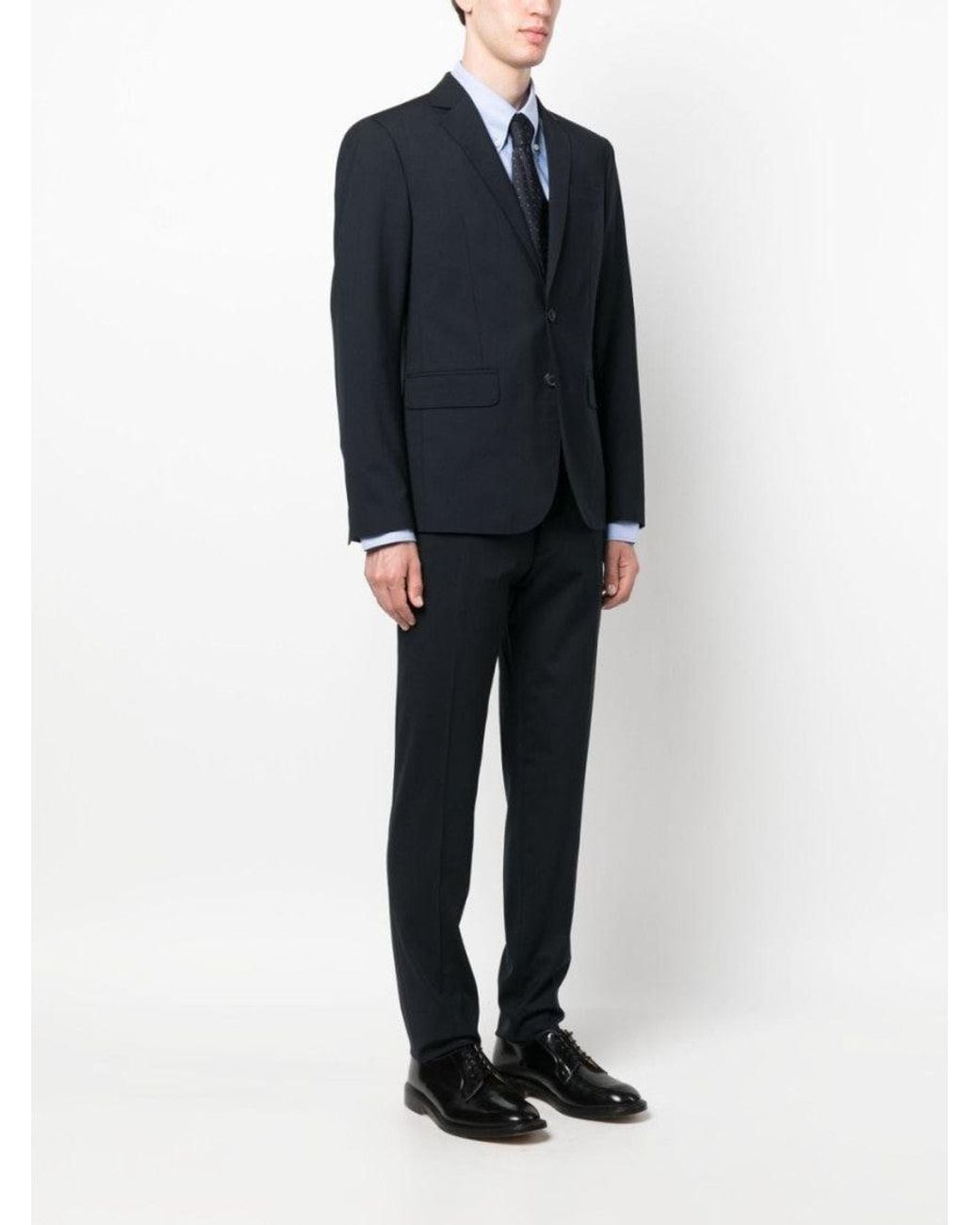 DSquared² Blue Single-Breasted Two-Piece Suit for men