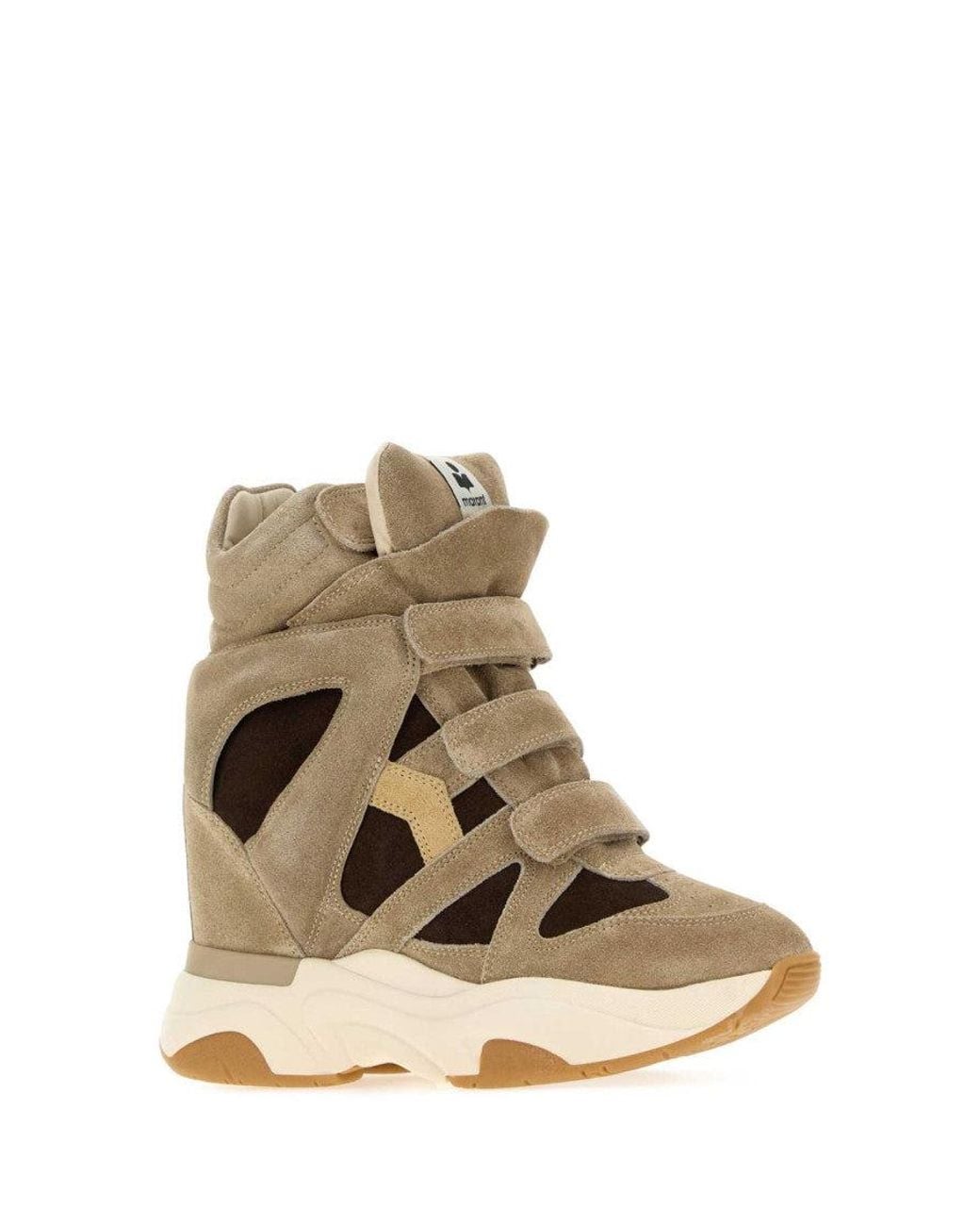 Isabel Marant Natural Color Block Sneakers