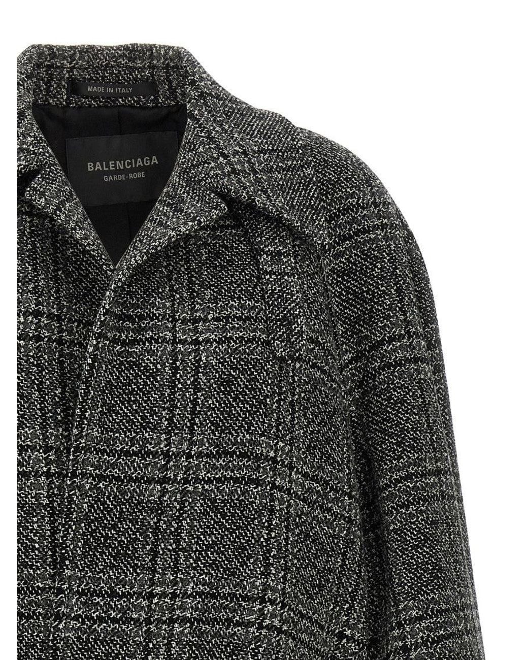 Balenciaga Black One Layer Coat