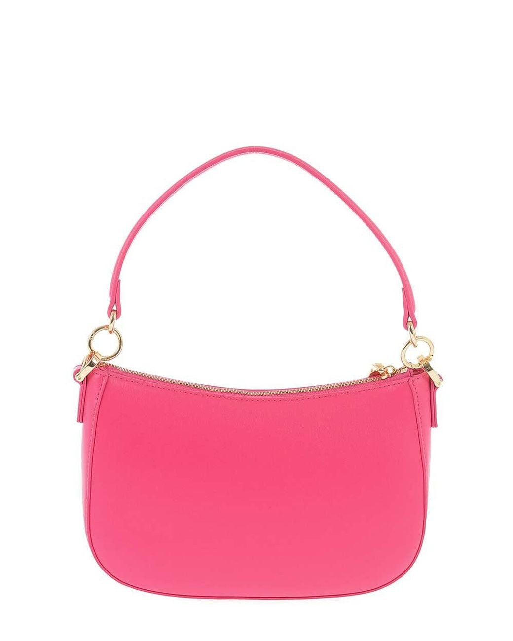 Love Moschino Pink Fuchsia Logo Medium Shoulder Bag