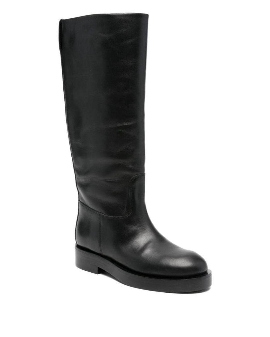 Paris Texas Black Flat Nappa Boots