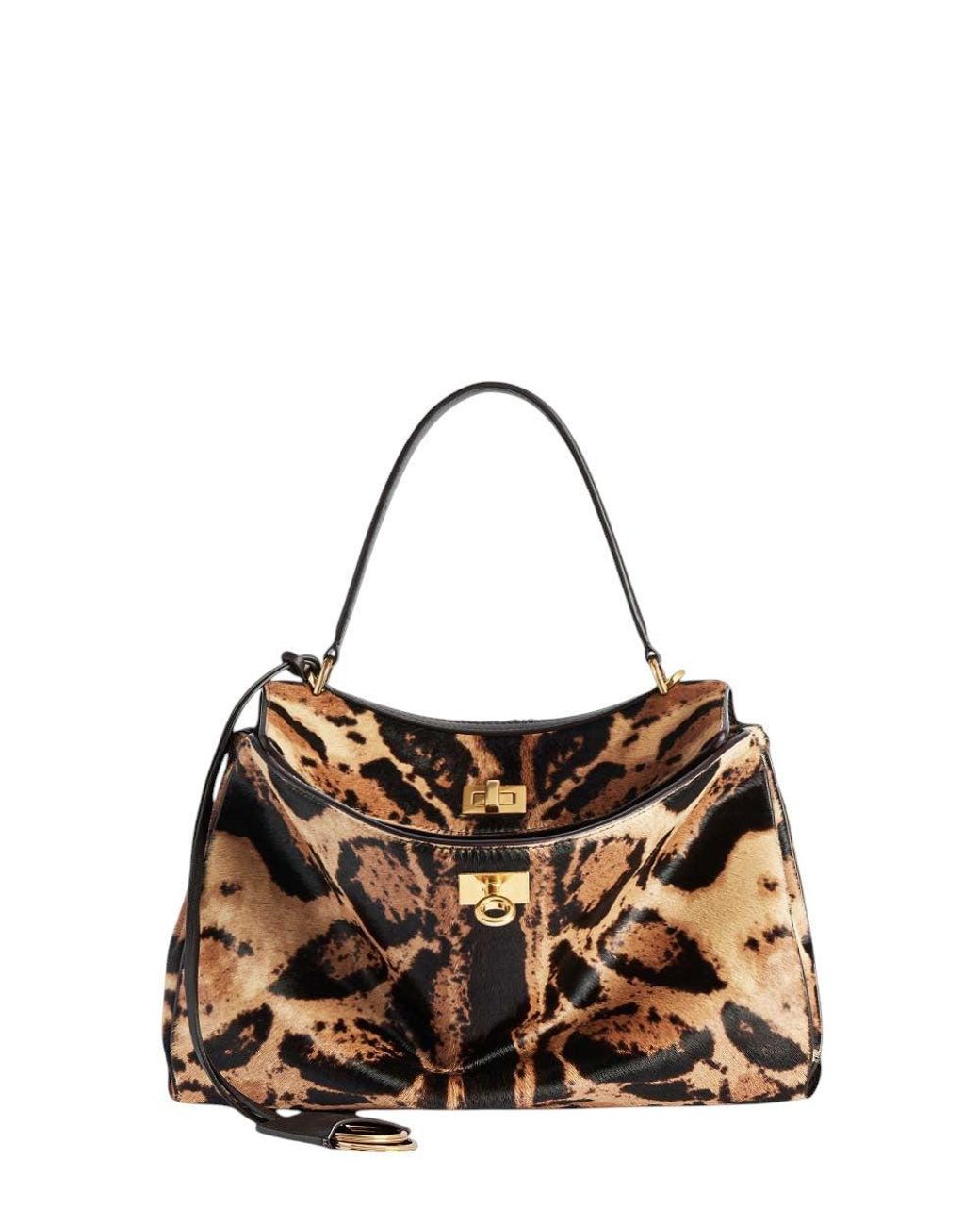 Balenciaga Metallic Print Rodeo Small Shoulder Bag