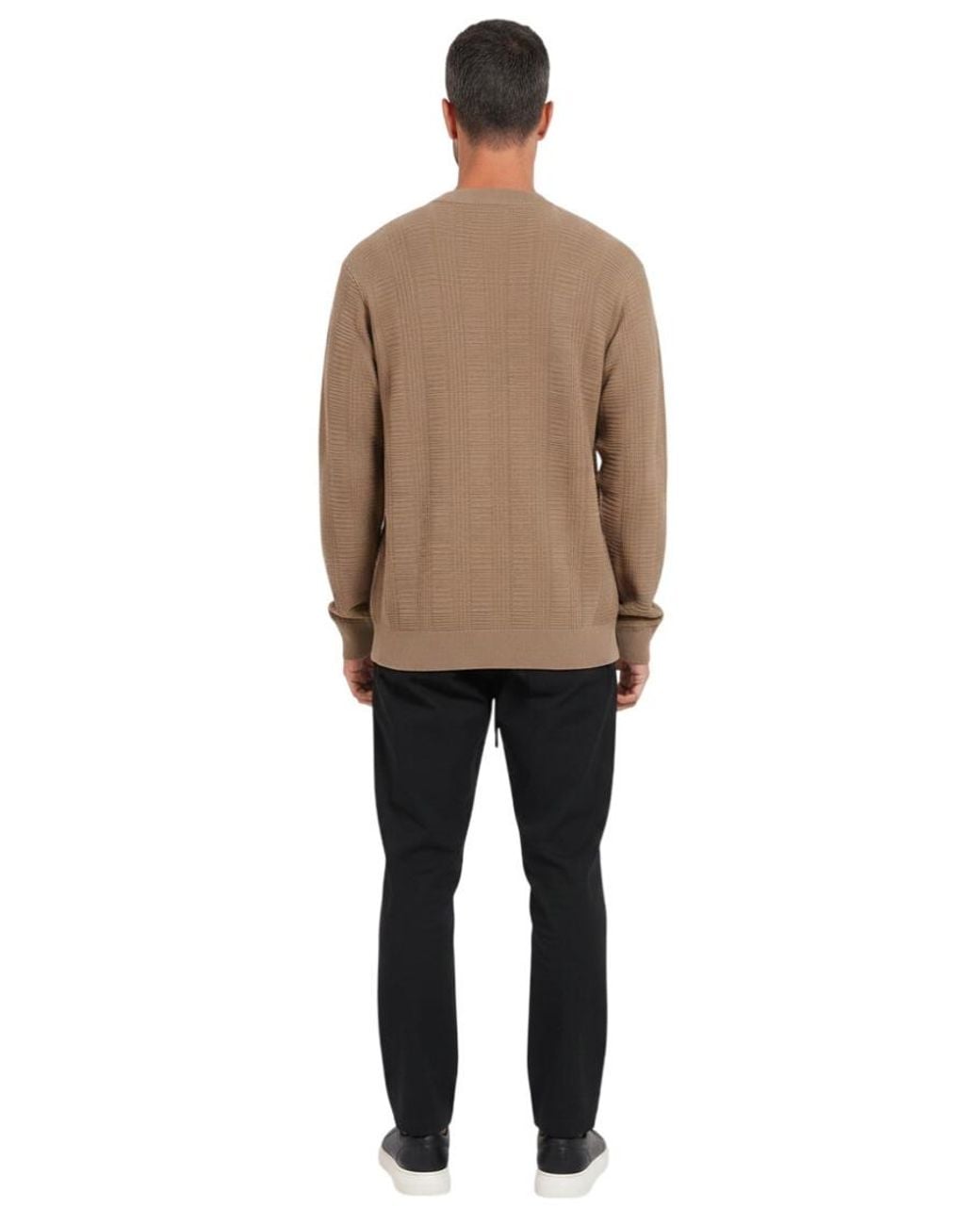 HUGO Natural Crew Neck Sweater for men