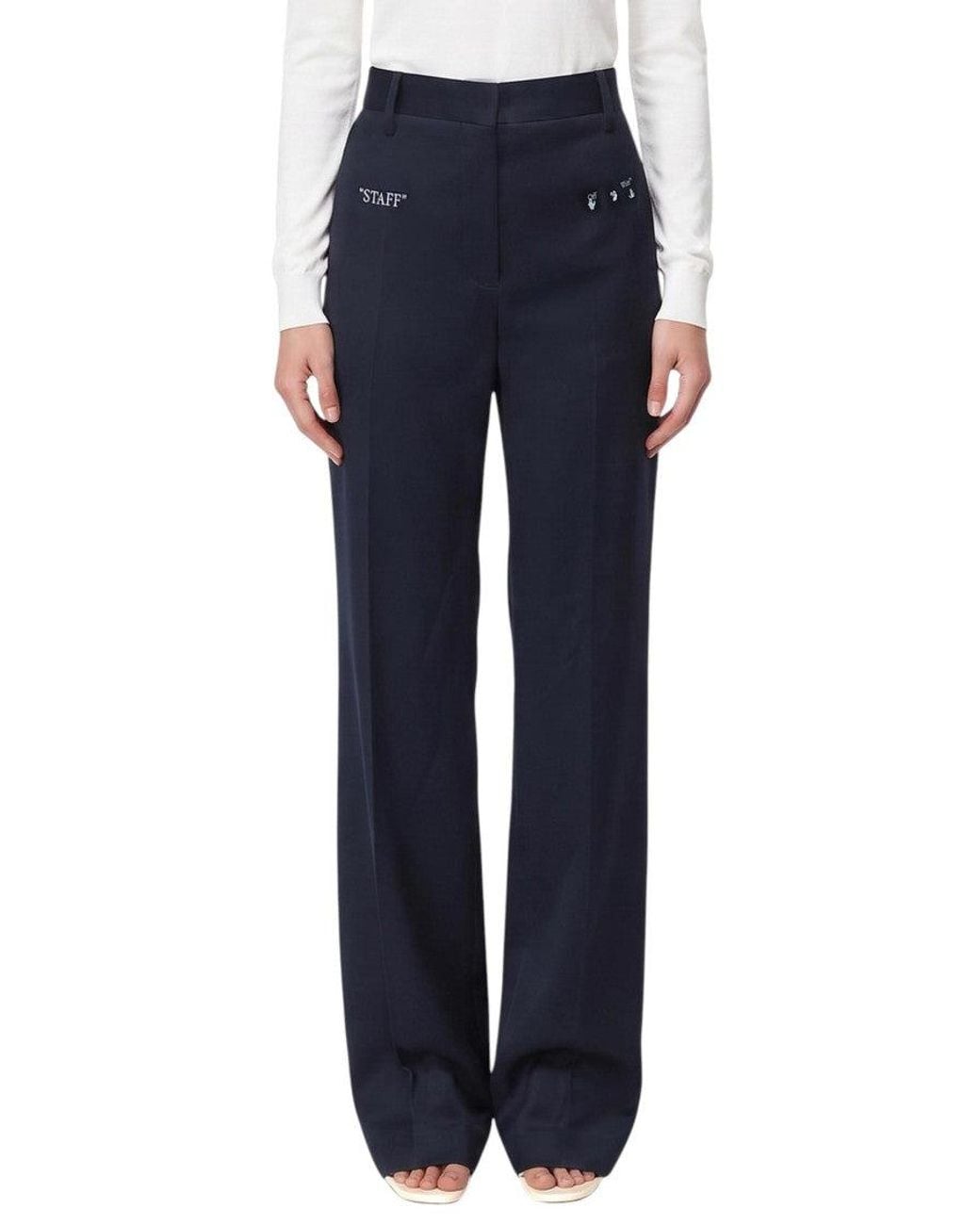 Off-White c/o Virgil Abloh Blue Straight Pant