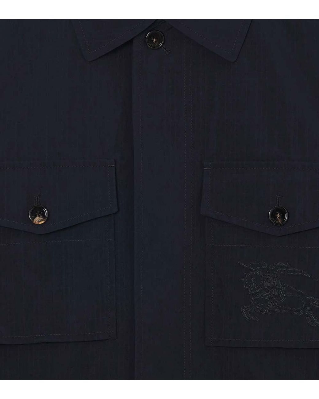 Burberry Blue Logo Jacket for men