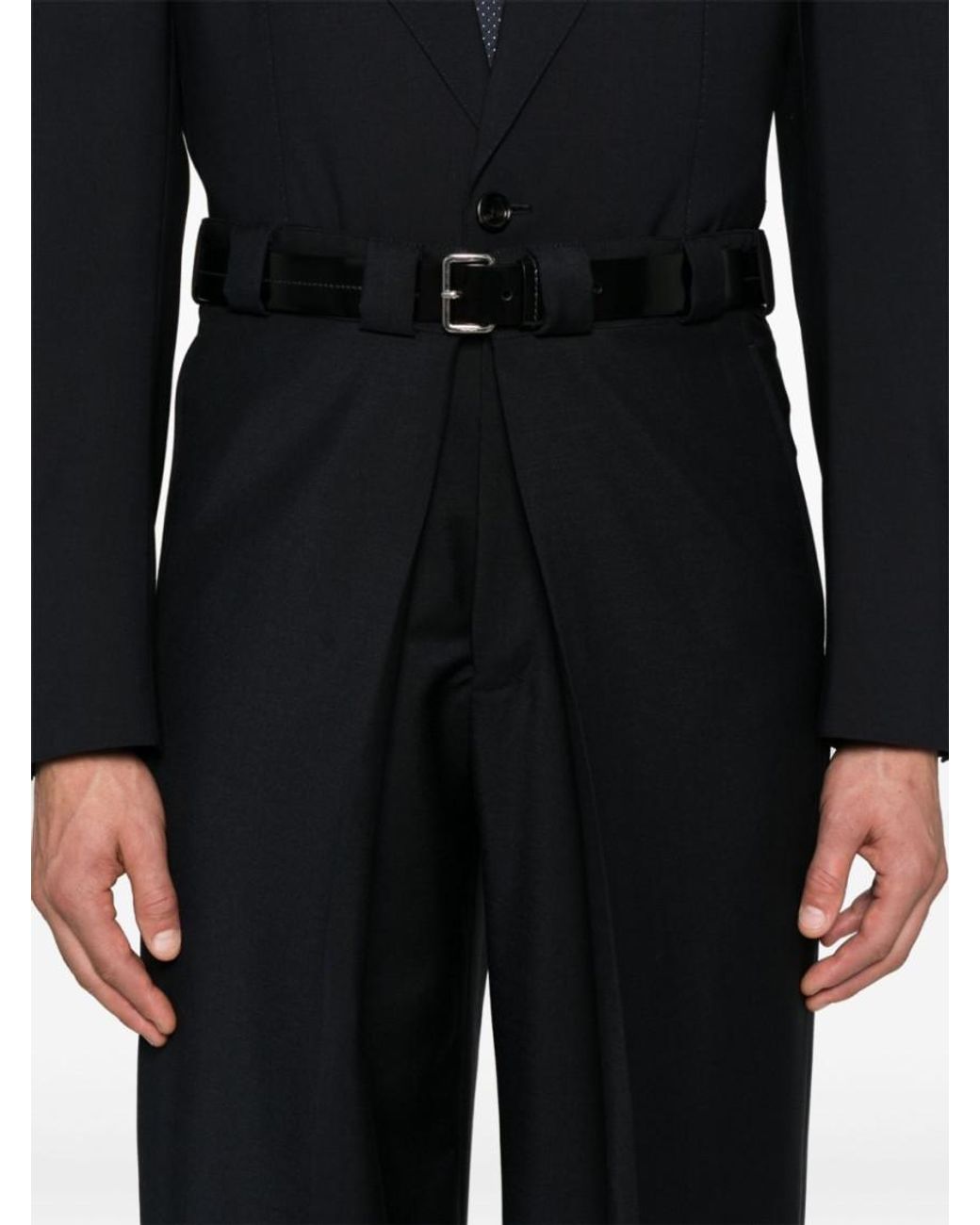 Givenchy Black Pleated Extra Large Chino Pants for men