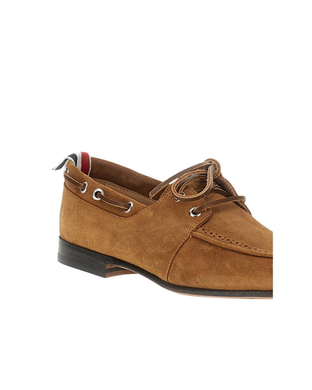 Thom Browne Brown Suede Loafers